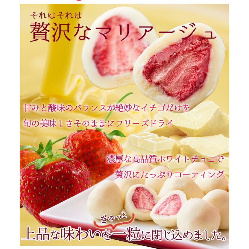 冬季限定 イチゴ 贅沢まるごといちご 苺 ホワイトチョコどっさり250g Sm 北の美食郭 通販 Yahoo ショッピング