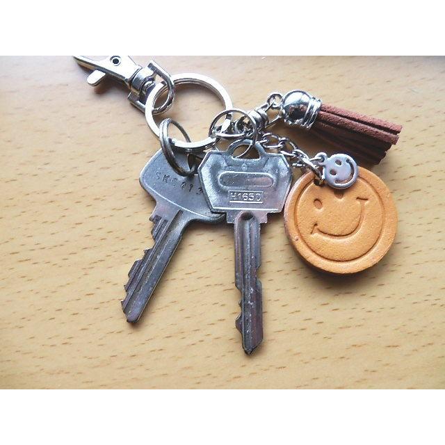 ニコちゃんスマイルのキーリング・キーホルダー ニコちゃんチャーム