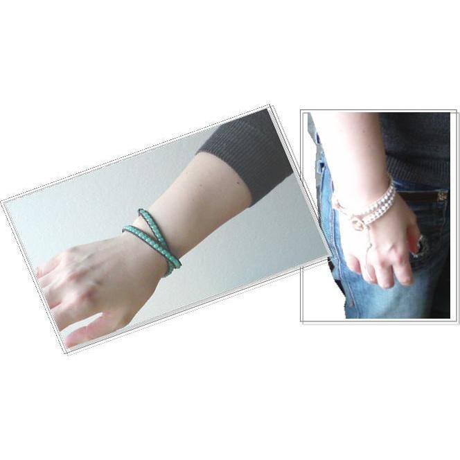 メンズ・レディース兼用/本物天然石パワーストーンブレスレット-ダブル