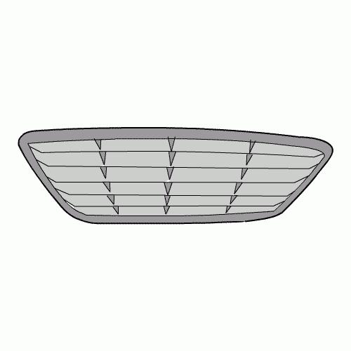 マークX トヨタ GRX130 GRX133 GRX135 中期 純正 フロントグリル 53101