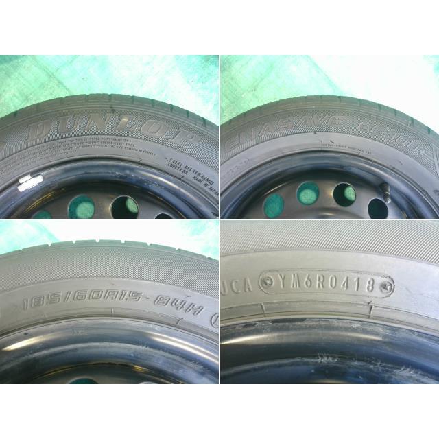 トヨタ NHP10 アクア 中期 純正 15インチ 5.5J+45 PCD100 4H ハブφ54 185/60R15 タイヤホイール 4本セット 個人宅配送不可｜kitaguchishopping1｜07