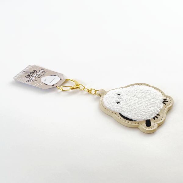 ふわもこ シマエナガ レザーキーホルダー しまえなが 鳥 小鳥 ことり