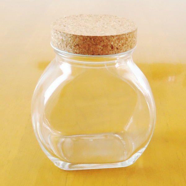 ガラス瓶 MCT10 スクリューキャップ付（コルク） 蓋付き 容器 びん キッチン :garasu-binn-mct10-1:北国の雑貨屋さん