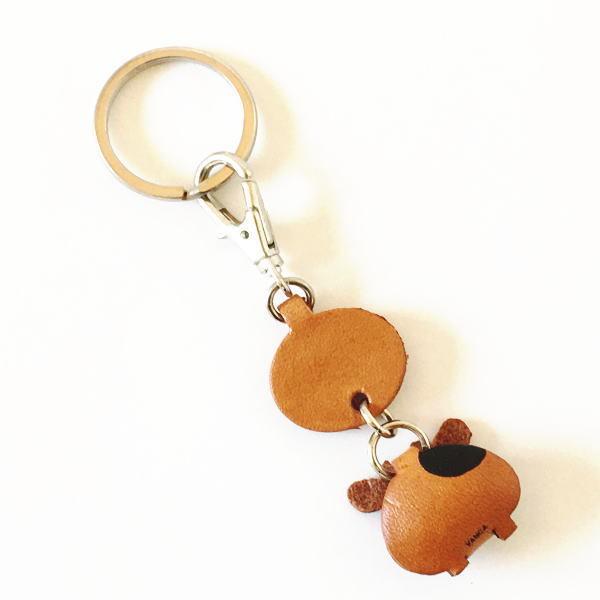 革 キーホルダー 干支 うし レザー 皮 ウシ 牛 えと 十二支 動物