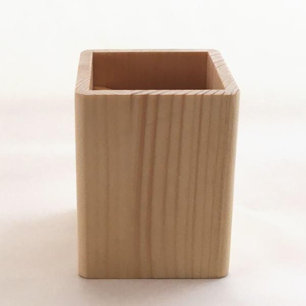 木製 ペン立て 無塗装 無着色 北海道製 日本製 ぺんたて インテリア