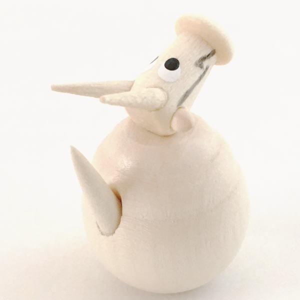 十二支（干支）の 起き上がりこぼし たつ 白 木 雑貨 置物 おきあがり