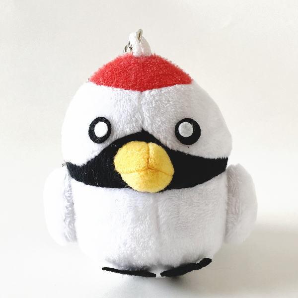 丹頂鶴 ぬいぐるみ マスコット ボールチェーン 野鳥 トリ ツル 鶴