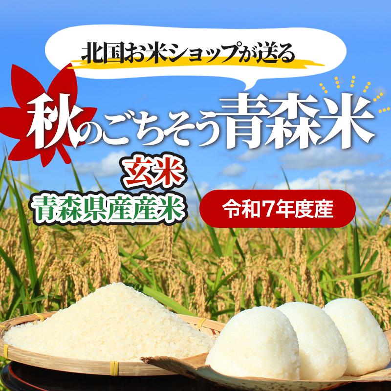 玄米 令和7年産 青森県産 はれわたり 30kg おこめ お米 紙袋 送料無料