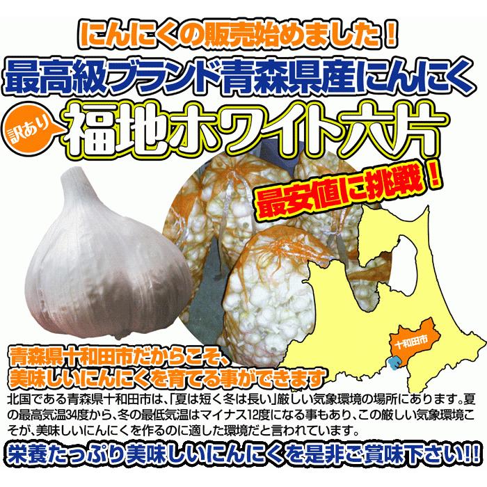 令和5年産 訳あり にんにく C品Lサイズ 1kg 青森県産 福地ホワイト六片 国産 5kg以上送料無料（沖縄・離島除く）｜kitaguniokome｜08