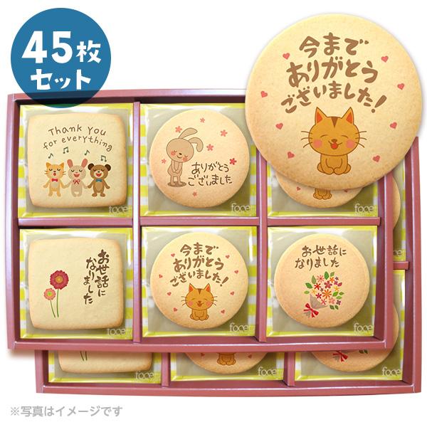 最安値に挑戦 退職の挨拶にお菓子 シンプルなメッセージクッキー45枚セット お礼 プチギフト 個包装 プリントクッキー 即発送可能 Www Muslimaidusa Org