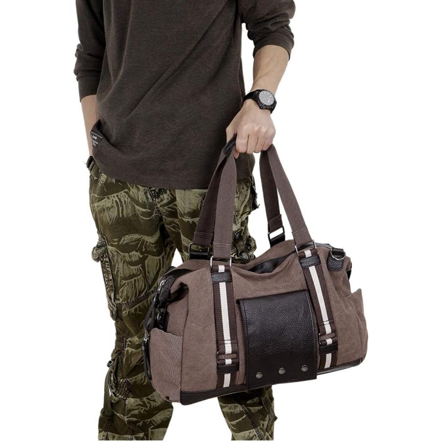 お気にいる ボストンバッグ ジムバッグ 旅行 スポーツ 帆布 キャンバス 大容量 おしゃれ 学生 メンズ 男女兼用 通学 通勤 主張 コーヒー Recomenda Co