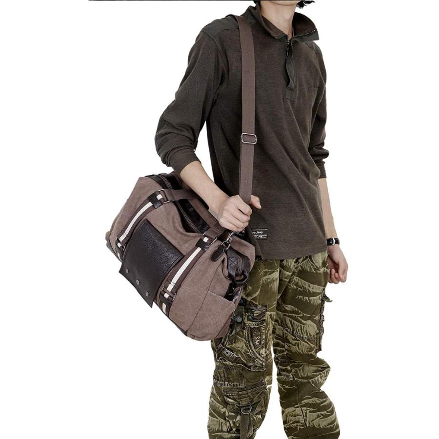 お気にいる ボストンバッグ ジムバッグ 旅行 スポーツ 帆布 キャンバス 大容量 おしゃれ 学生 メンズ 男女兼用 通学 通勤 主張 コーヒー Recomenda Co