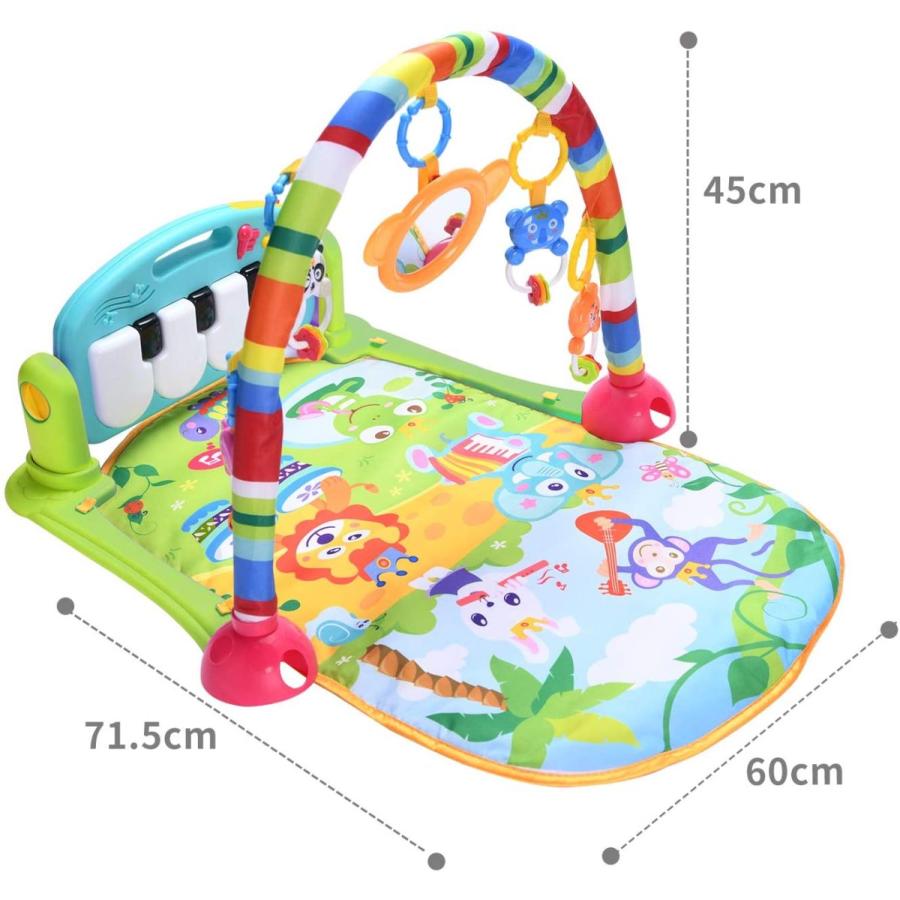 ベビープレイマット 赤ちゃん ピアノプレイジム ベビージム ベビーおもちゃ 音楽 ライトプレイマット 感覚刺激 早期教育 新生児 出産祝い プレゼント F Toy Xm156 キタハラストア2 通販 Yahoo ショッピング