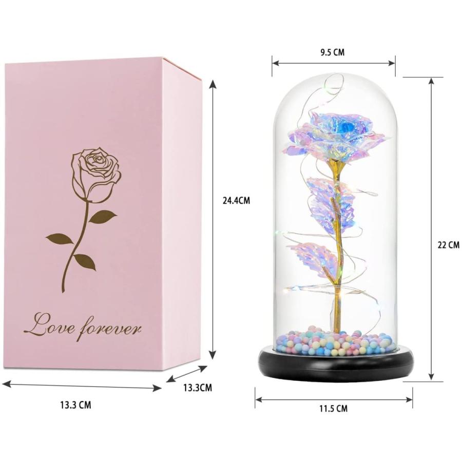 限定製作 造花 フラワーギフト バラ 枯れない花 Ledライト付き電池式 部屋飾り インテリア飾り 雰囲気作り 花束 プレゼントバラ バレンタインデー 誕生日 母の日 Aynaelda Com