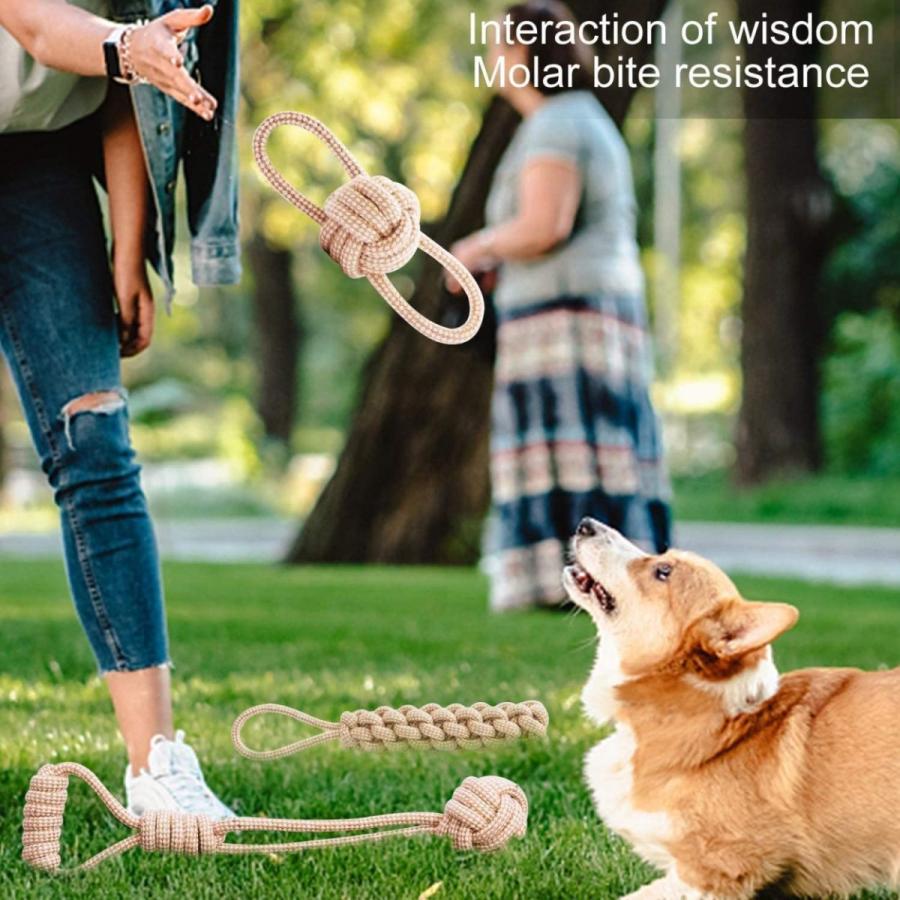984円 驚きの価格が実現 犬噛むおもちゃ ロープおもちゃ 犬おもちゃ 噛むおもちゃ 知育玩具 麻縄 アグレッシブ 安全清潔 歯磨き 運動不足 ストレス解消 耐久性 5個セット