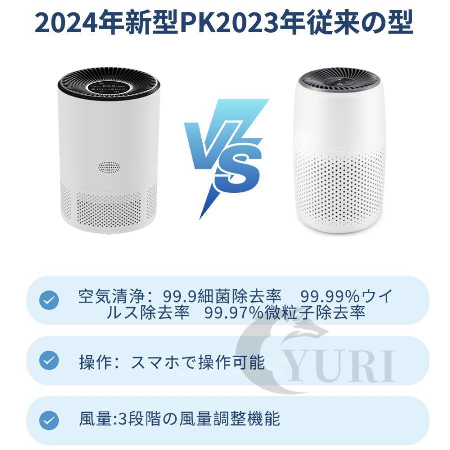 空気清浄機 花粉対策グッズ 小型 除菌 空気清浄45畳 軽量 節電 三段調整 お手入れ簡単 静音 ペット 花粉 ホコリ 脱臭 プラズマクラスター 業務 家庭用｜kitaikoeookawa｜05