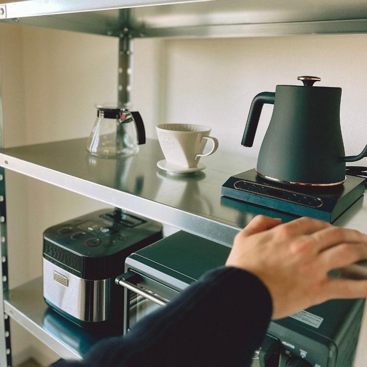 スチールラック 幅90 奥行30 高さ60cm 3段 スチール棚 業務用 収納 スマートラック NSTR-164 ホワイト ブラック 亜鉛メッキ 40kg/段 | キタジマ | 14