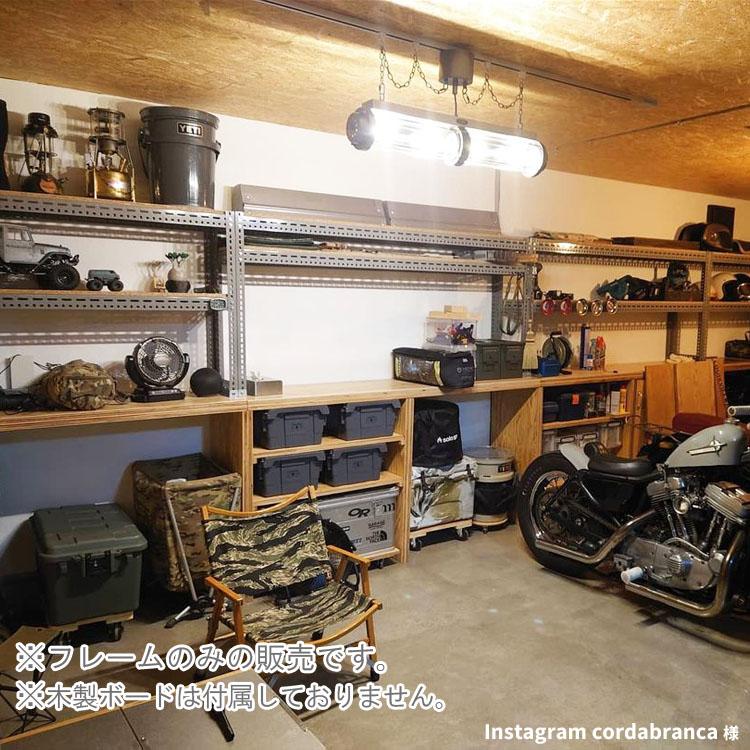 スチールラック 幅90 奥行45 高さ75cm 3段 スチール棚 業務用 収納 ボード棚 フレームのみ グレー 350kg/段の画像