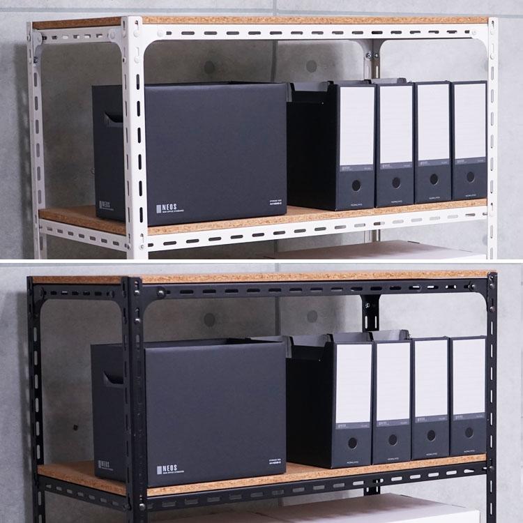 スチールラック 幅120 奥行30 高さ75cm 3段 スチール棚 業務用 収納 アングル棚 ホワイト ブラック 70kg/段の画像