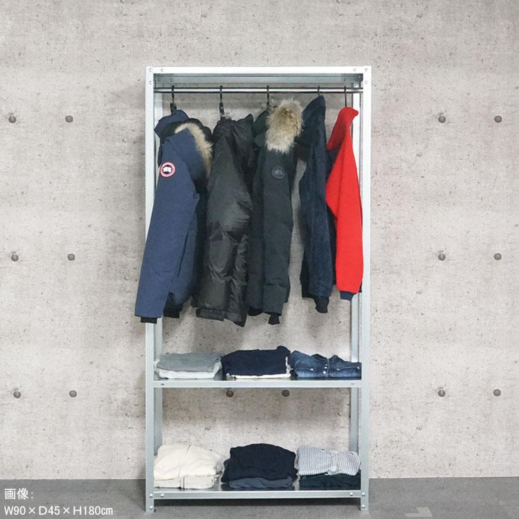 キタジマ スチールラック 幅60 奥行40 高さ180cm 3段 スチール棚 業務