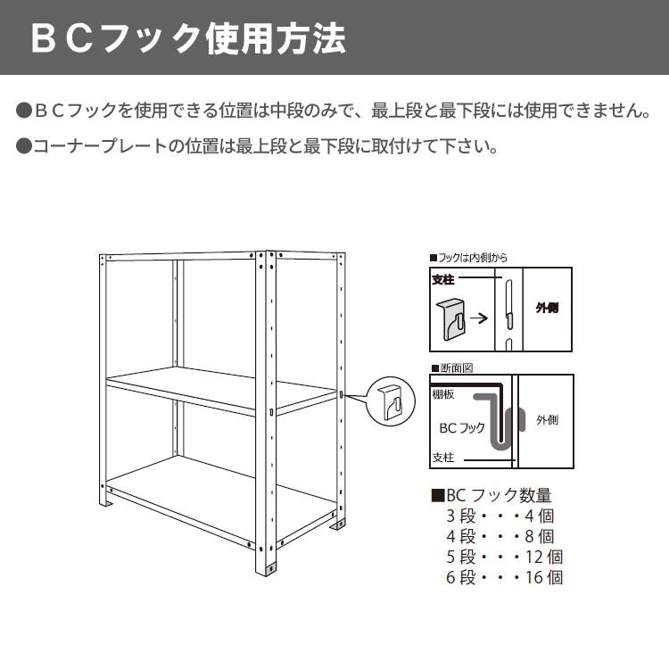 キタジマ スチールラック 幅60 奥行20 高さ120cm 4段 スチール棚 業務