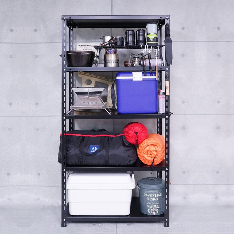 キタジマ スチールラック 幅120 奥行45 高さ180cm 5段 スチール棚 業務