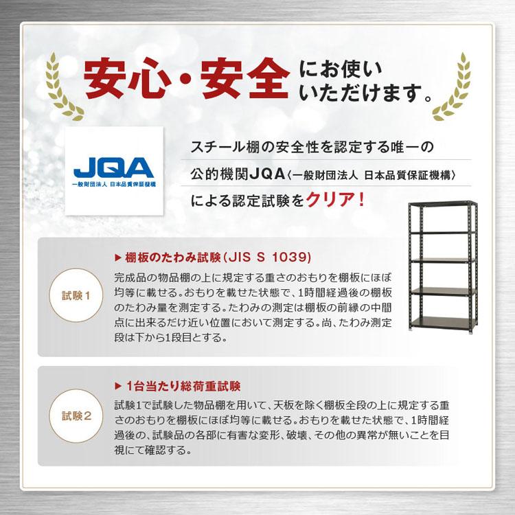 スチールラック 幅60 奥行30 高さ120cm 4段 スチール棚 業務用 収納 ビニールカバー付 スマートラック NSTR-434 ホワイト ブラック 亜鉛メッキ 40kg/段_19