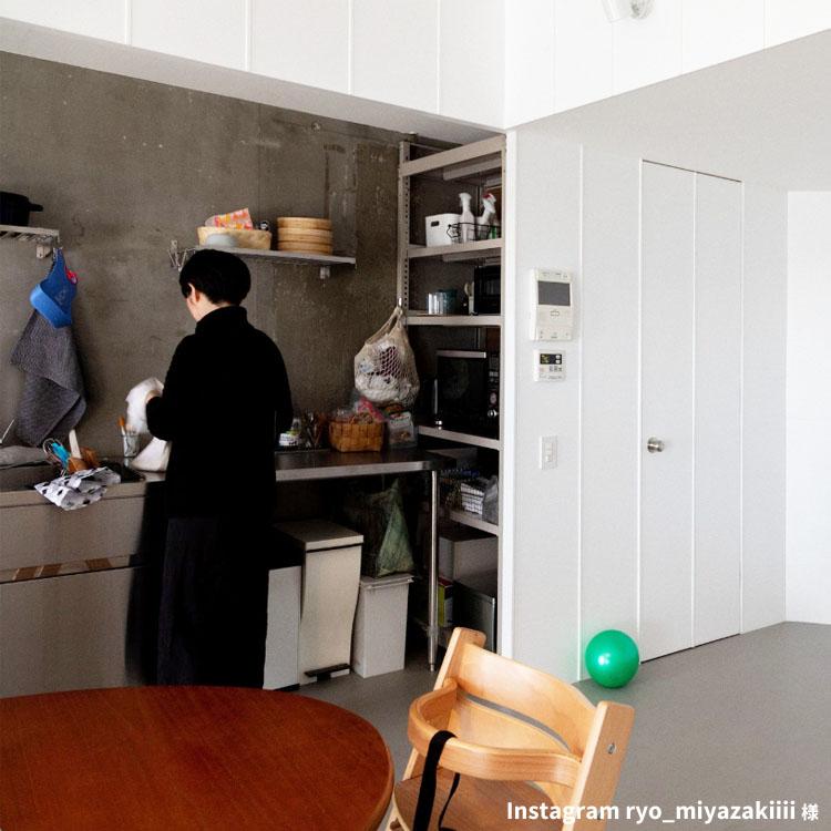 スチールラック 幅180 奥行45 高さ249〜275cm 6段 スチール棚 業務用 収納 天井突っ張りラック軽中量150K 150kg/段 | キタジマ | 03