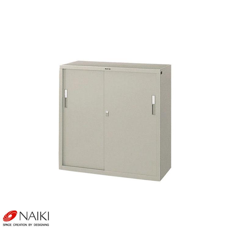 オフィス家具 引違い書庫(スチール戸) HS33J-AW 幅880×奥行400×高さ 