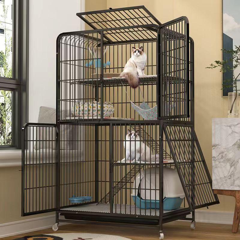 2024 猫用ケージ 大型 多頭飼い キャスター 付き ステップ台2段 2024 猫用ケージ 大型 多頭飼い キャスター 付き ステップ台2段
