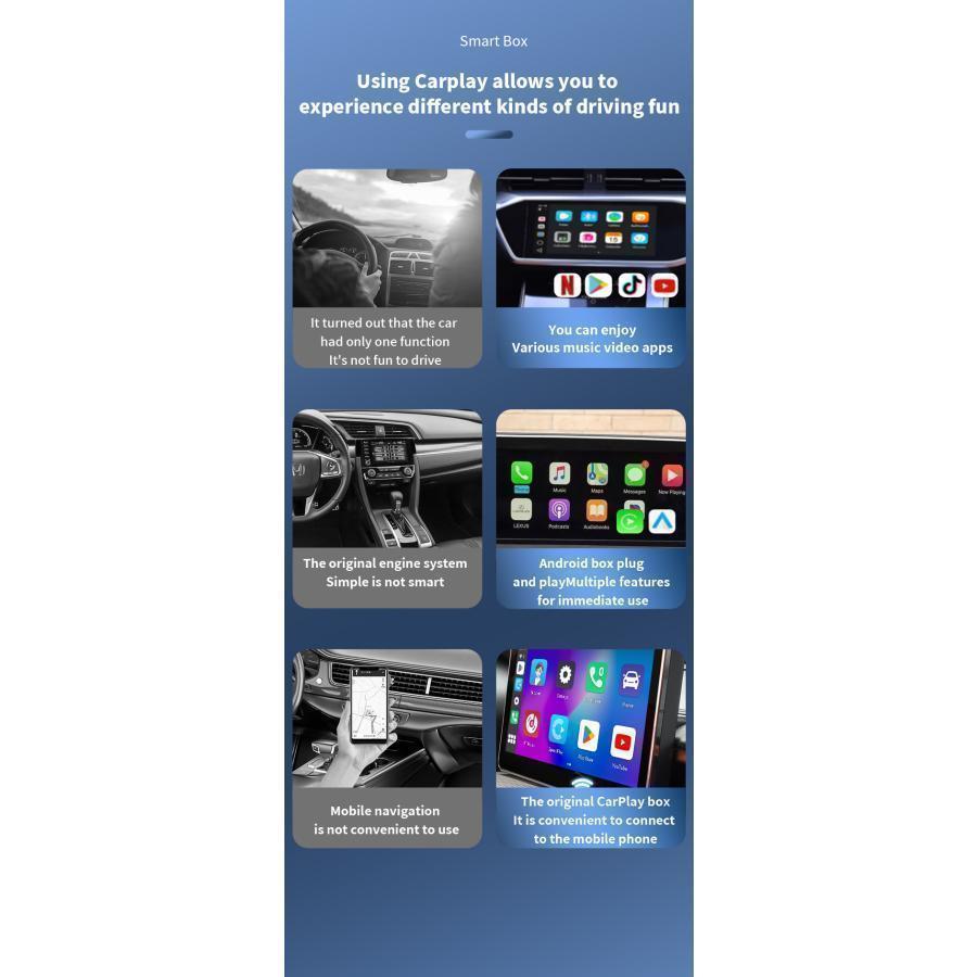 公式2023 Alvadan C6 CarPlay AI Box アダプター C6 android 11.0モデル carplay ワイヤレス Herilary TikTok Youtube Netflix Amazon Prime hulu｜kitamurastore5｜14