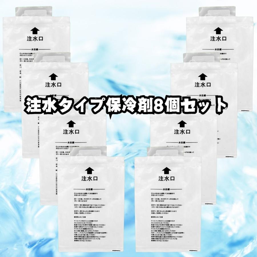 保冷ベスト 冷却ベスト 保冷剤 ミニ 注水タイプ 8個セット 空調作業服