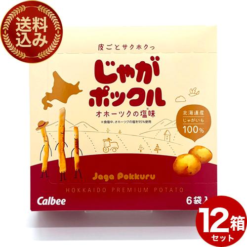 送料込＞カルビー じゃがポックル【オホーツクの塩味】小箱 12個セット