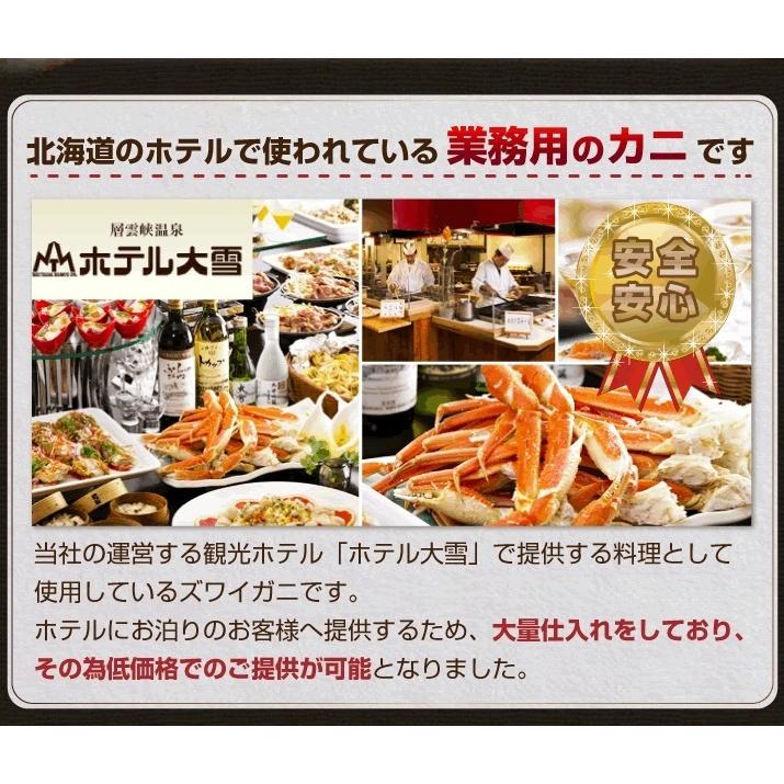 【送料無料】冷凍 ボイルズワイガニ 足 10ｋｇ（約36肩〜54肩）大盛かに福袋 訳あり（足折)【18-27人前】北海道 かに お歳暮 お正月 お取り寄せ_9