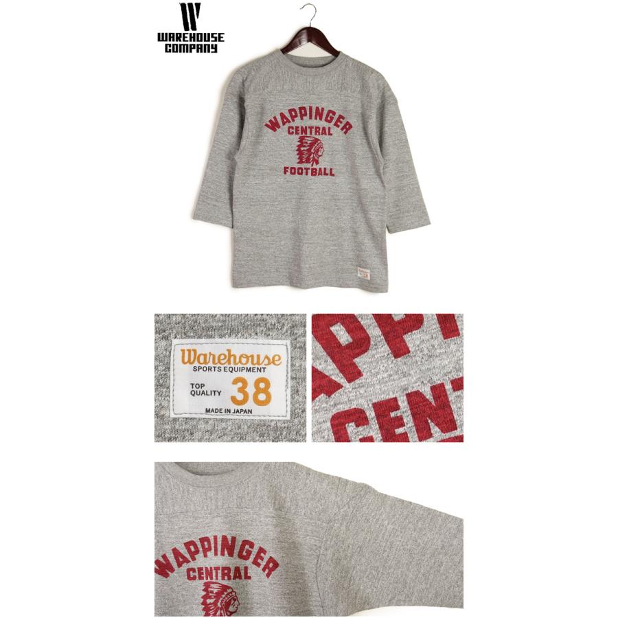 WAREHOUSE（ウエアハウス） 7分袖 フットボール Tシャツ “WAPPINGER