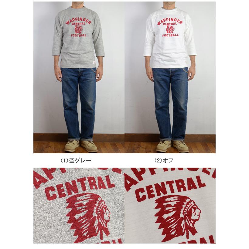 WAREHOUSE（ウエアハウス） 7分袖 フットボール Tシャツ “WAPPINGER