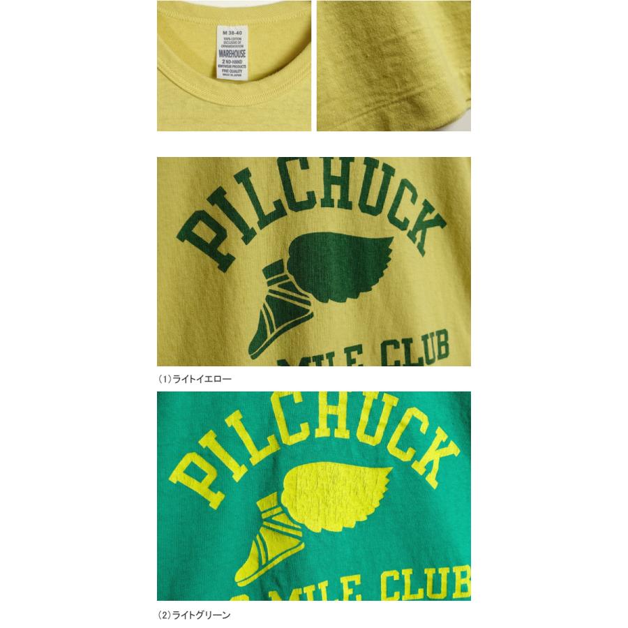 WAREHOUSE ウエアハウス 2ND-HAND シリーズ セコハン 半袖 プリントＴシャツ“PILCHUCK” Lot.4064｜kitarou-2｜03