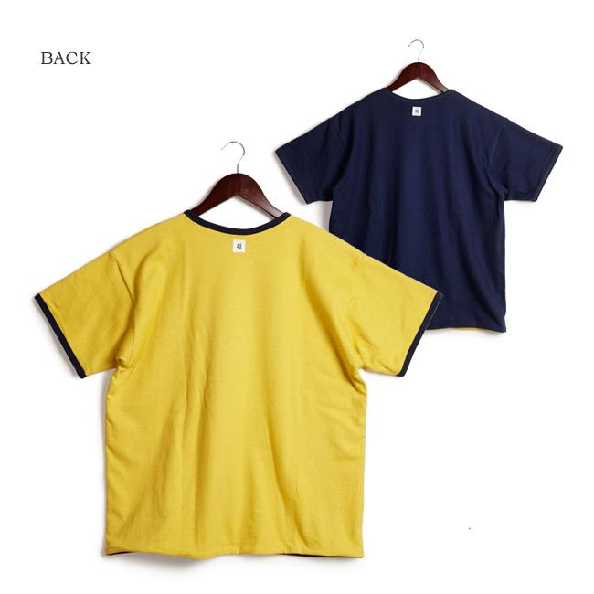 WAREHOUSE（ウエアハウス） USN リバーシブル Tシャツ Lot.4101 : 着