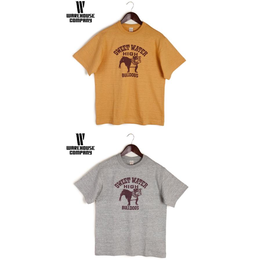 WAREHOUSE（ウエアハウス） クルーネック 半袖 プリント Tシャツ