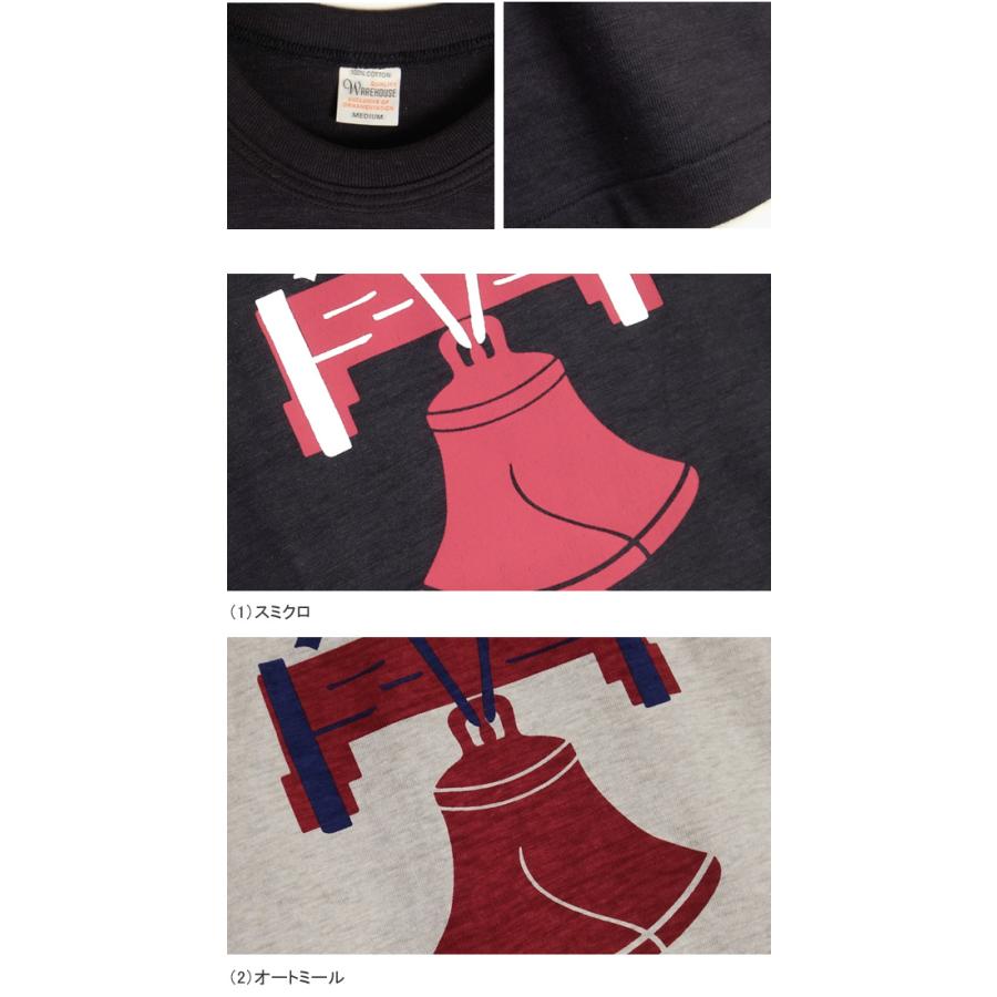 WAREHOUSE（ウエアハウス） クルーネック 半袖 プリント Tシャツ