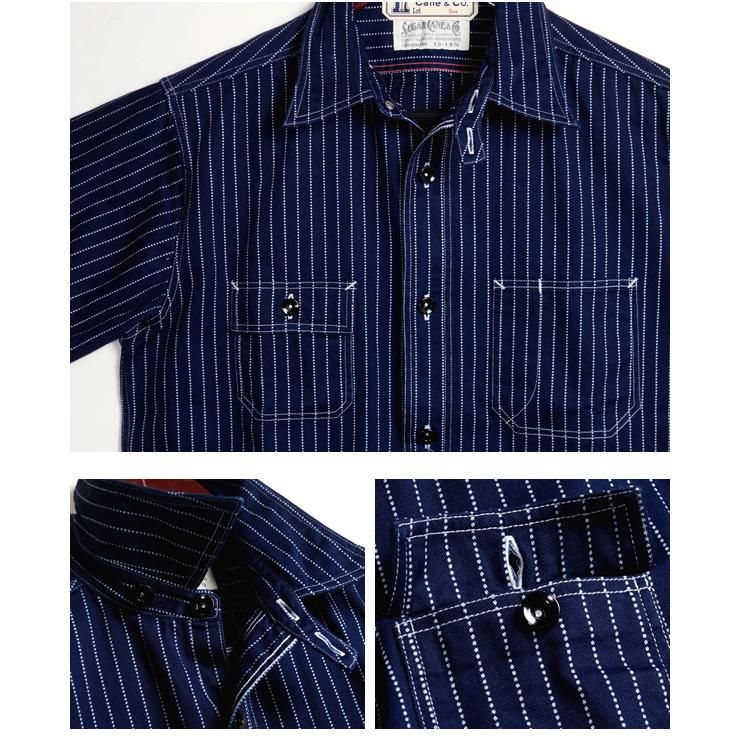 【美品】 SUGAR CANE/SC25551/ウォバッシュストライプ/サイズM SUGAR CANE シュガーケーン 8.5oz ウォバッシュ ストライプ