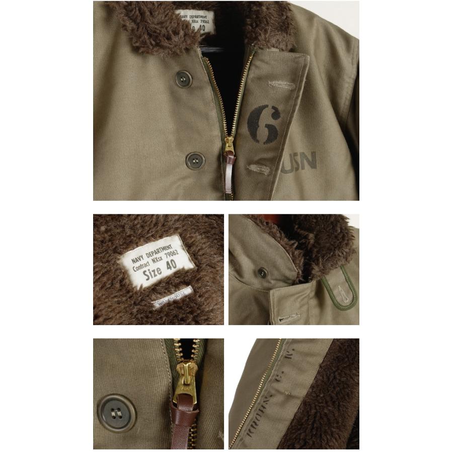 WAREHOUSE ウエアハウス Lot.2227 FINAL FORM OF WW2 1945 N-1 WINTER JACKET KHAKI (NXSX 79062）後期型 N-1 ジャケット 1945モデル PATTERN Bの画像