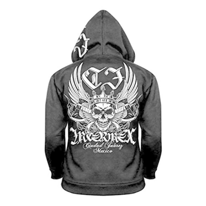 人気top ドクロ 羽スカル Intermex オラオラ系 ファッション メンズ パーカー Itm 045 Xl Ll サイズ ジャケット 服 上着 その他コート アウター Michiganestateplanning Com