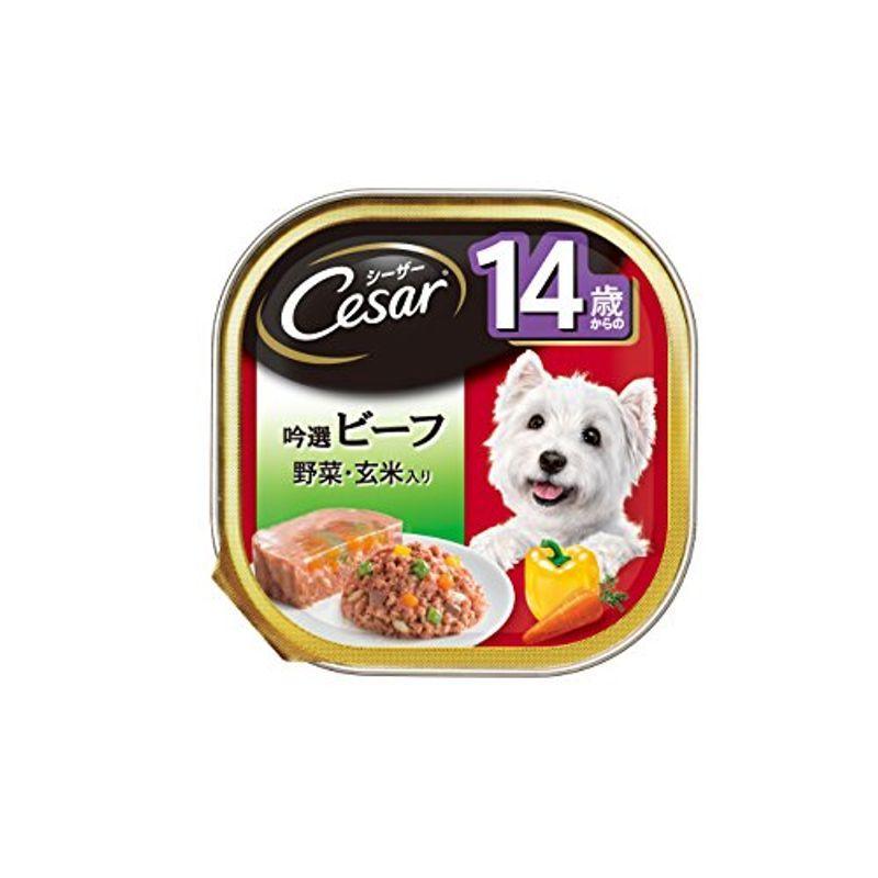 高い品質 シーザー シニア犬用 14歳からの 吟選ビーフ 野菜 玄米入り 100g 24個 まとめ買い ドッグフード ウェット 気質アップ Turningheadskennel Com