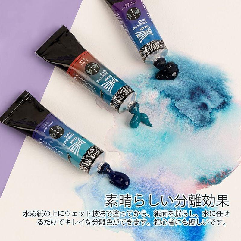 Super Vision 水彩絵の具 粘土用絵の具 分離色 透明水彩 イラスト 絵の具 セット 10色 セット 15ml 漫画 透明水彩 チューブ 絵の具 ホビー イラスト キタサン商店