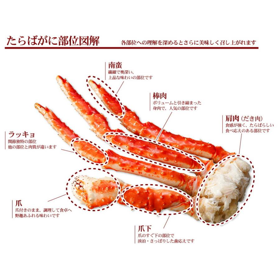 特大 たらばがに 脚 1肩 1.1kg以上 化粧箱入 ボイル カニ かに 蟹 タラバガニ 茹で 足 ギフト 御歳暮 お歳暮 送料無料 爆買 |  | 09