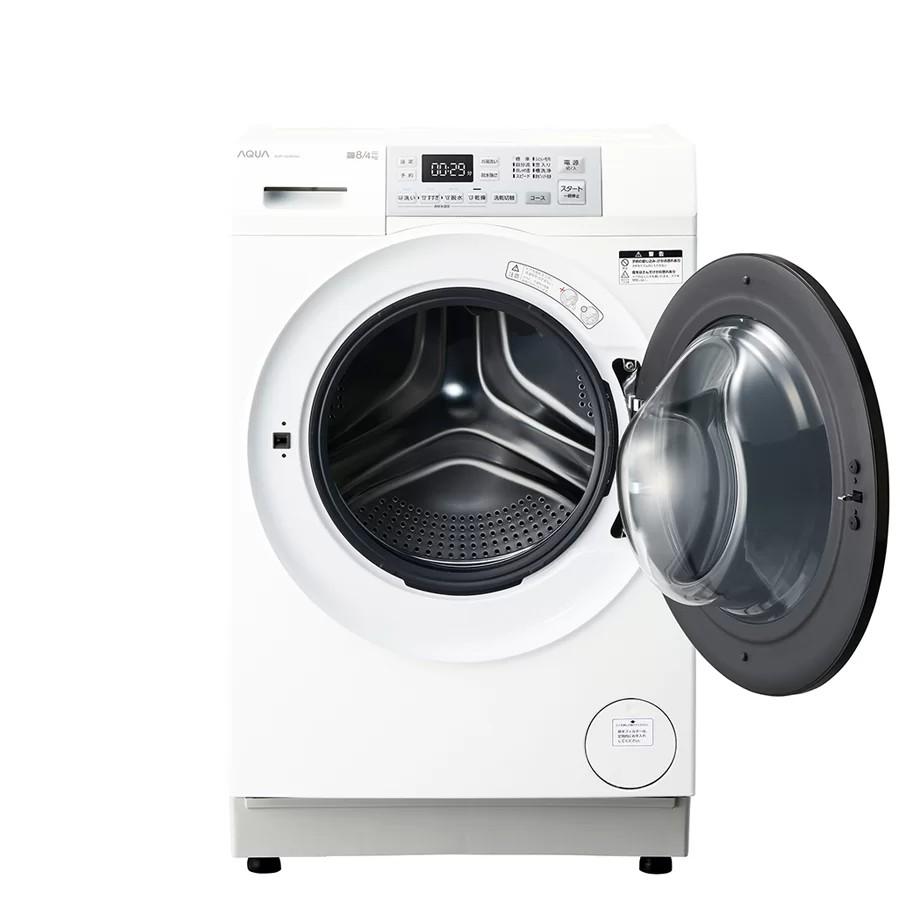 【関東指定エリア　送料/基本設置/引取りも無料】アクア　AQW-SD8A-R-W　ドラム式洗濯乾燥機　洗濯8kg/乾燥4kg　まっ直ぐドラム　右開き　ホワイトの画像