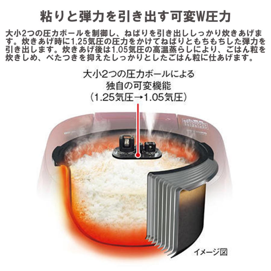 【全国送料無料※沖縄/離島一部除く】タイガー　JPD-G060-WG　圧力IHジャー炊飯器　炊きたて ご泡火炊き　3.5合炊き　オーガニックホワイト 　日本製　TIGER｜kitazawa｜11