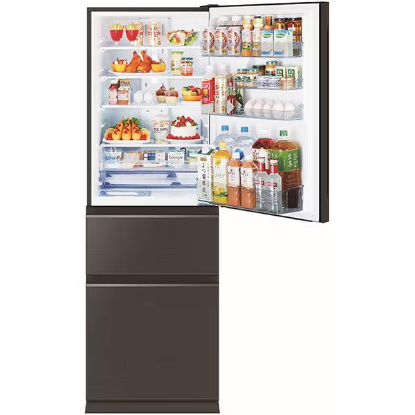 MITSUBISHI MR-CG37H-H 冷蔵庫 365L 2022年製 冷蔵庫 グレイチャコール MR-CG37H-H [幅60cm /365L /3ドア /右開き