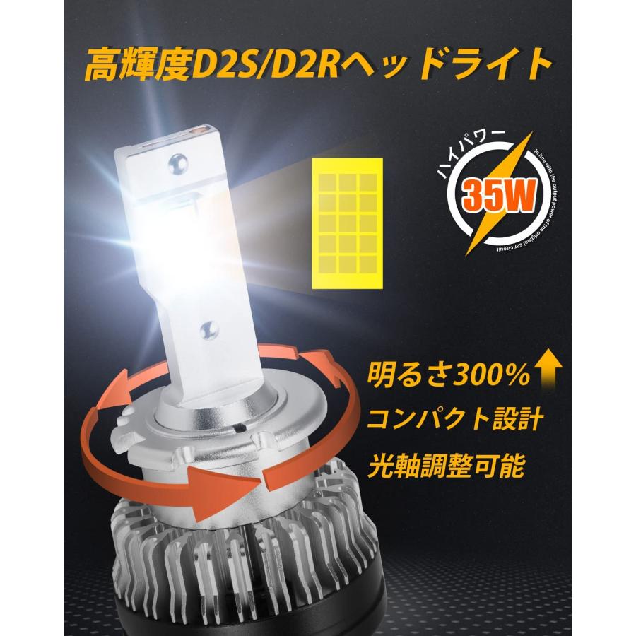 在庫処分】 D2S D2R ヘッドライト LED 爆光 D2S/D2R兼用 HID 純正交換